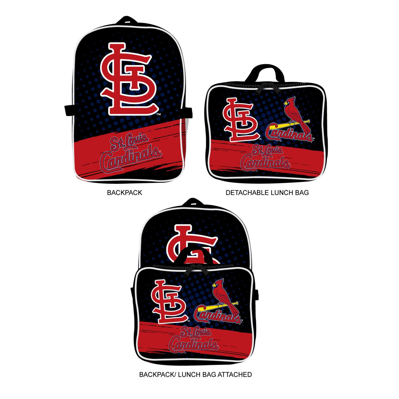 St. Louis Cardinals MOJO 백팩 앤 런치 박스 2종 세트 상세 이미지 2