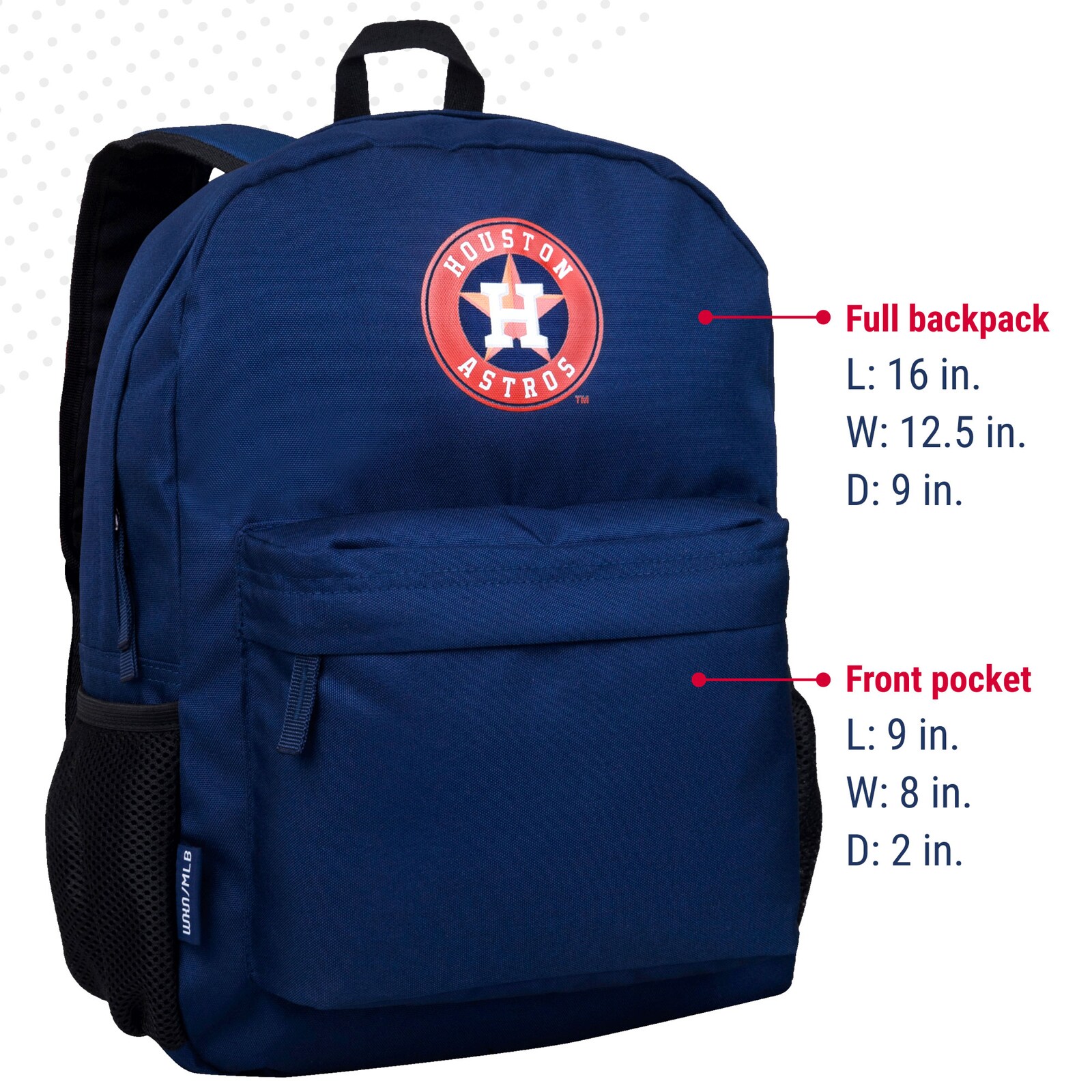 Houston Astros Wildkin 백팩 & 18온스 물병 2종 세트 상세 이미지 6