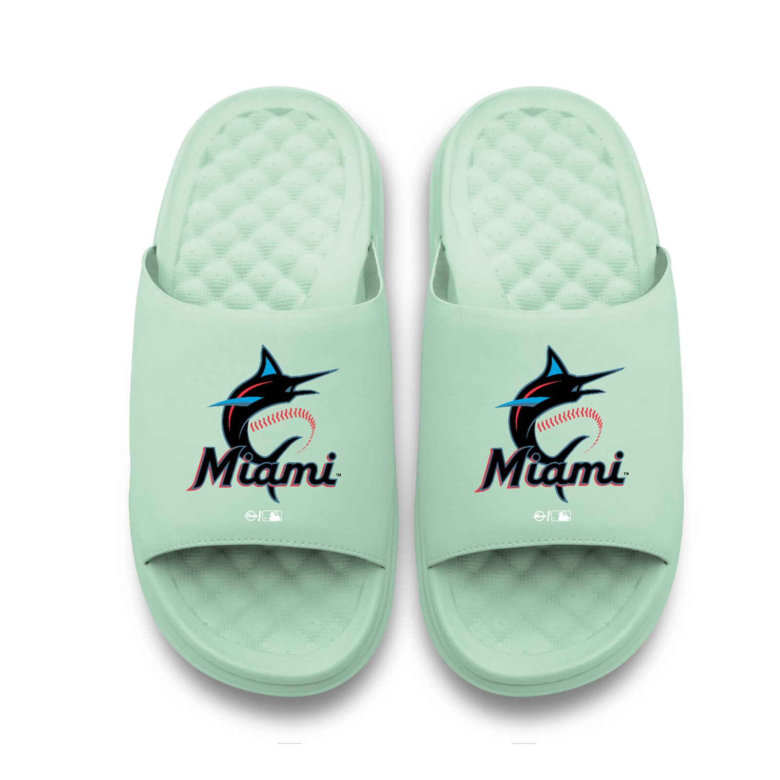 공용 Miami Marlins ISlide 씨폼 버블 모티브 슬라이드 샌들 상세 이미지 3