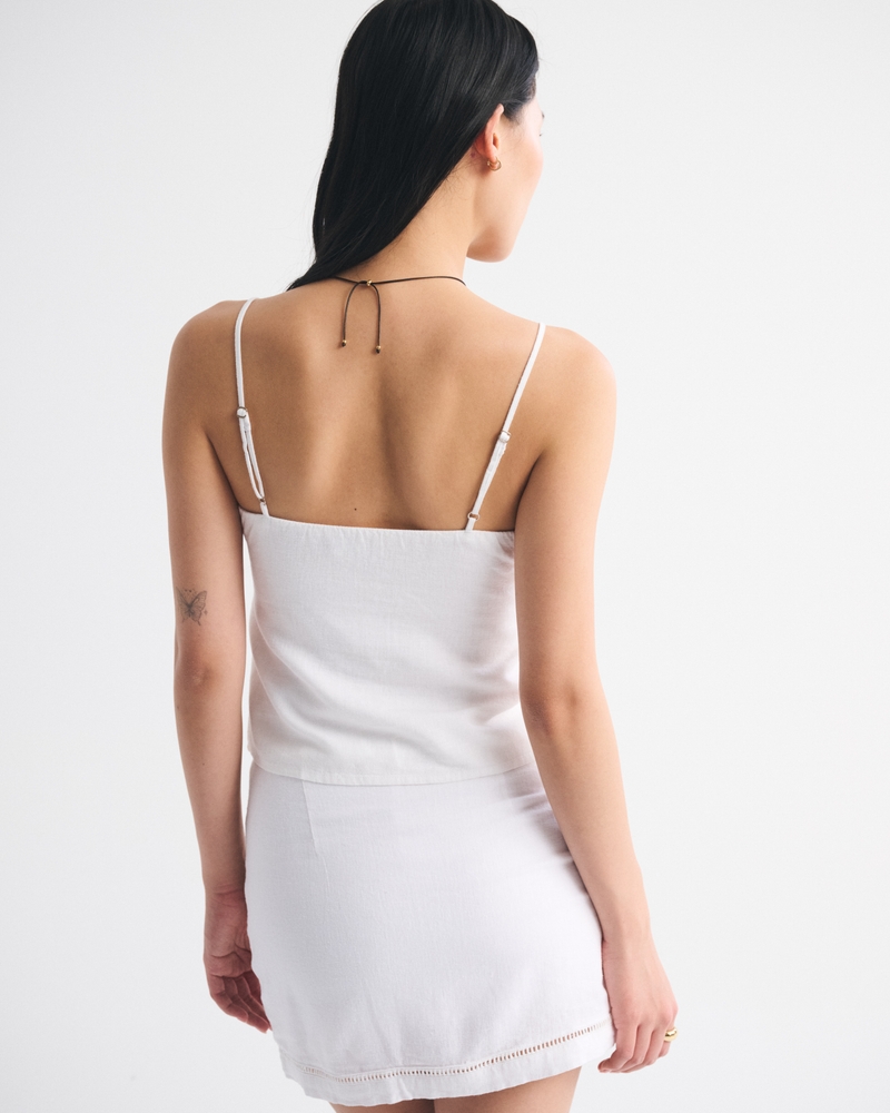 The A&F Bella Bra-Free Linen-Blend Cami 상세 이미지 5