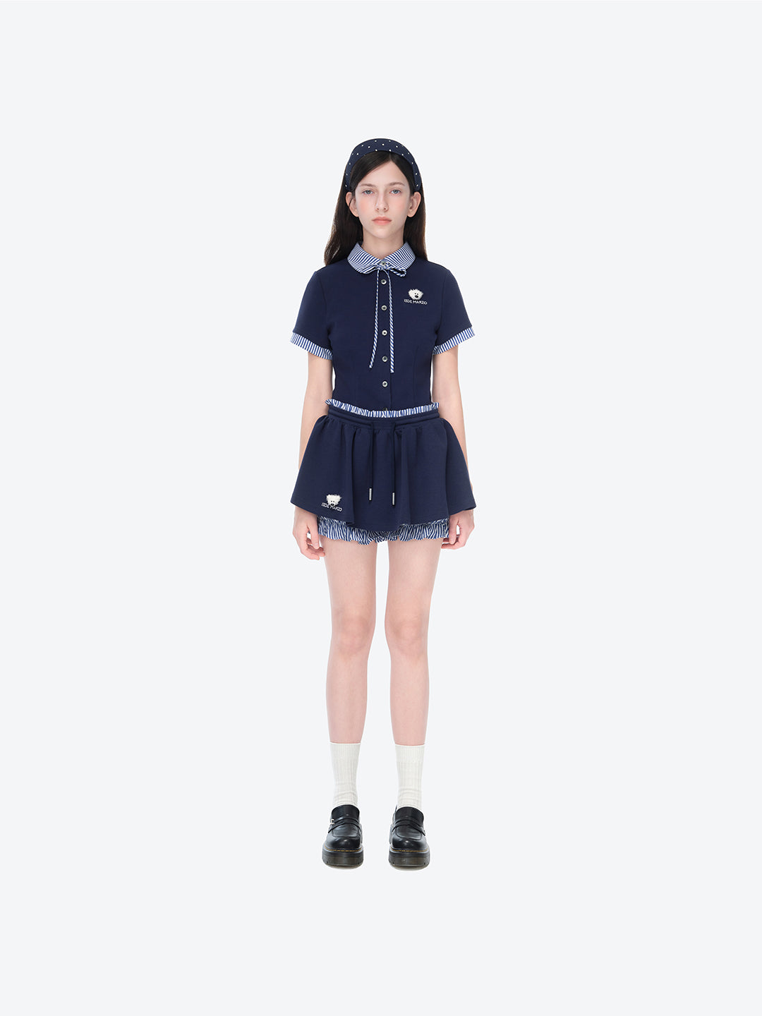 라인스 베어 드레스 네이비 블루 상세 이미지 2