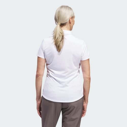 Women's Solid Performance Short Sleeve Polo Shirt 상세 이미지 2