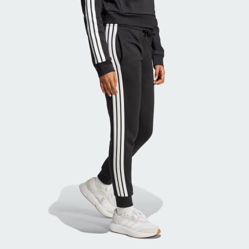 Essentials 3-Stripes Fleece Slim Pants 상세 이미지 3