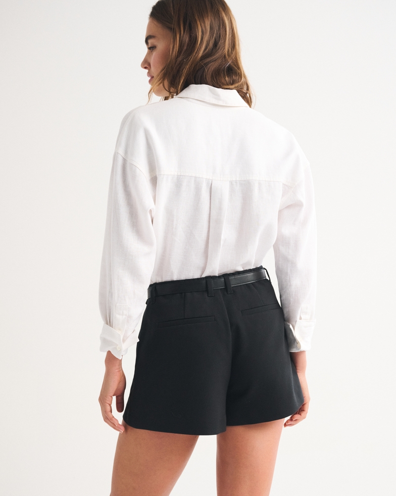 High Rise Pleated Short 상세 이미지 5