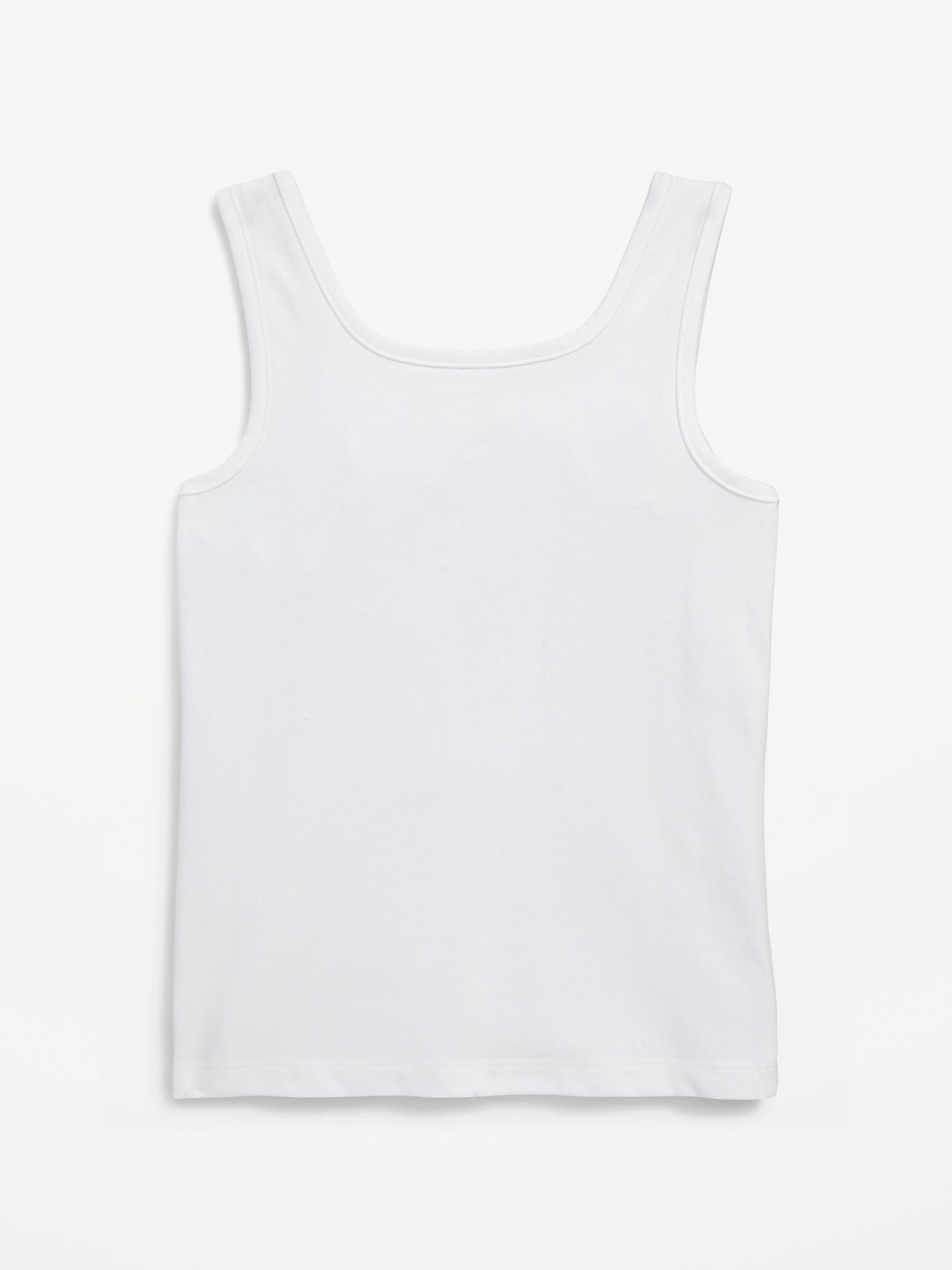 Solid Fitted Tank Top for Girls 상세 이미지 2