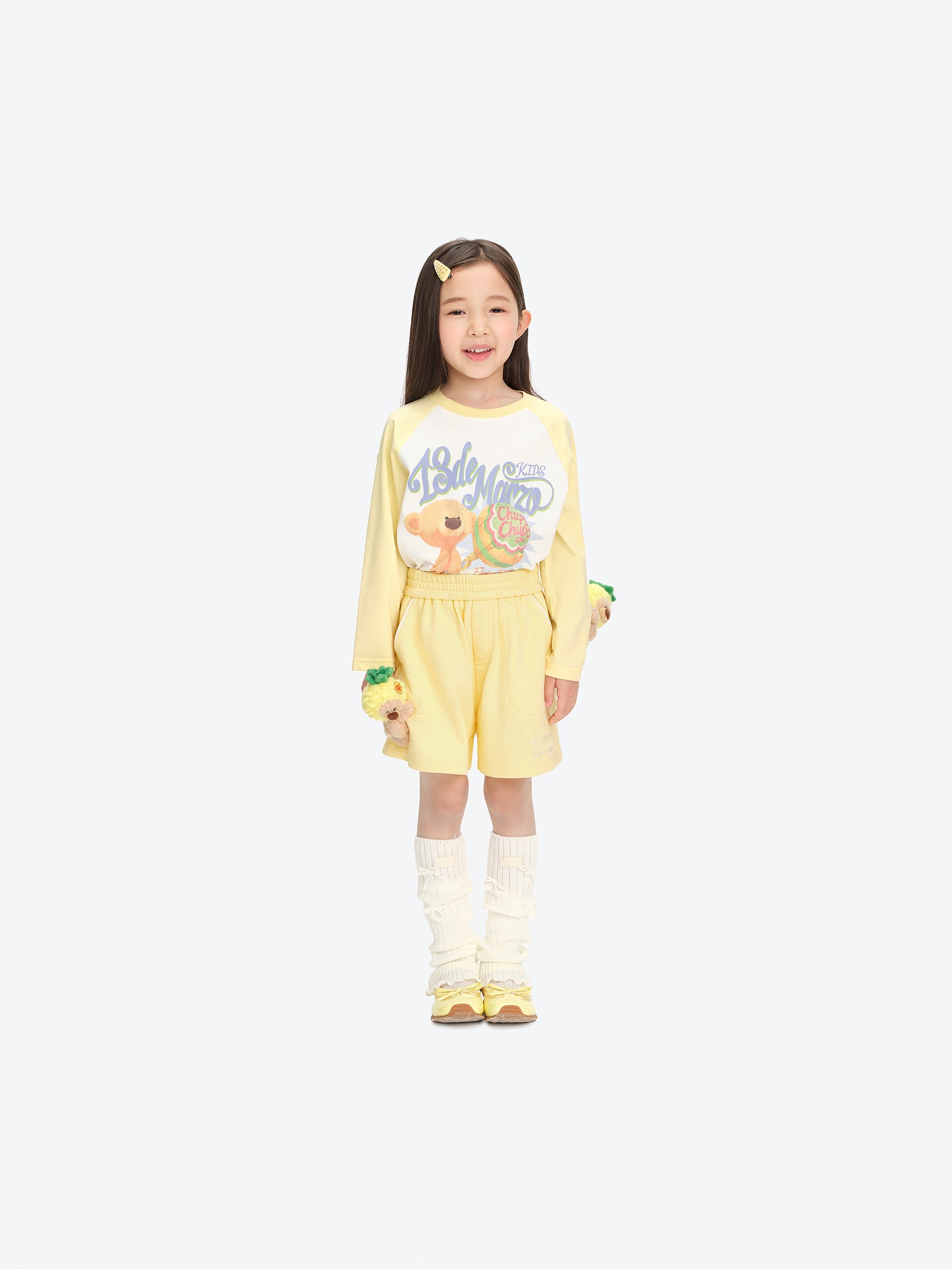 BabyBear 롤리팝 5부 쇼츠 옐로 상세 이미지 2