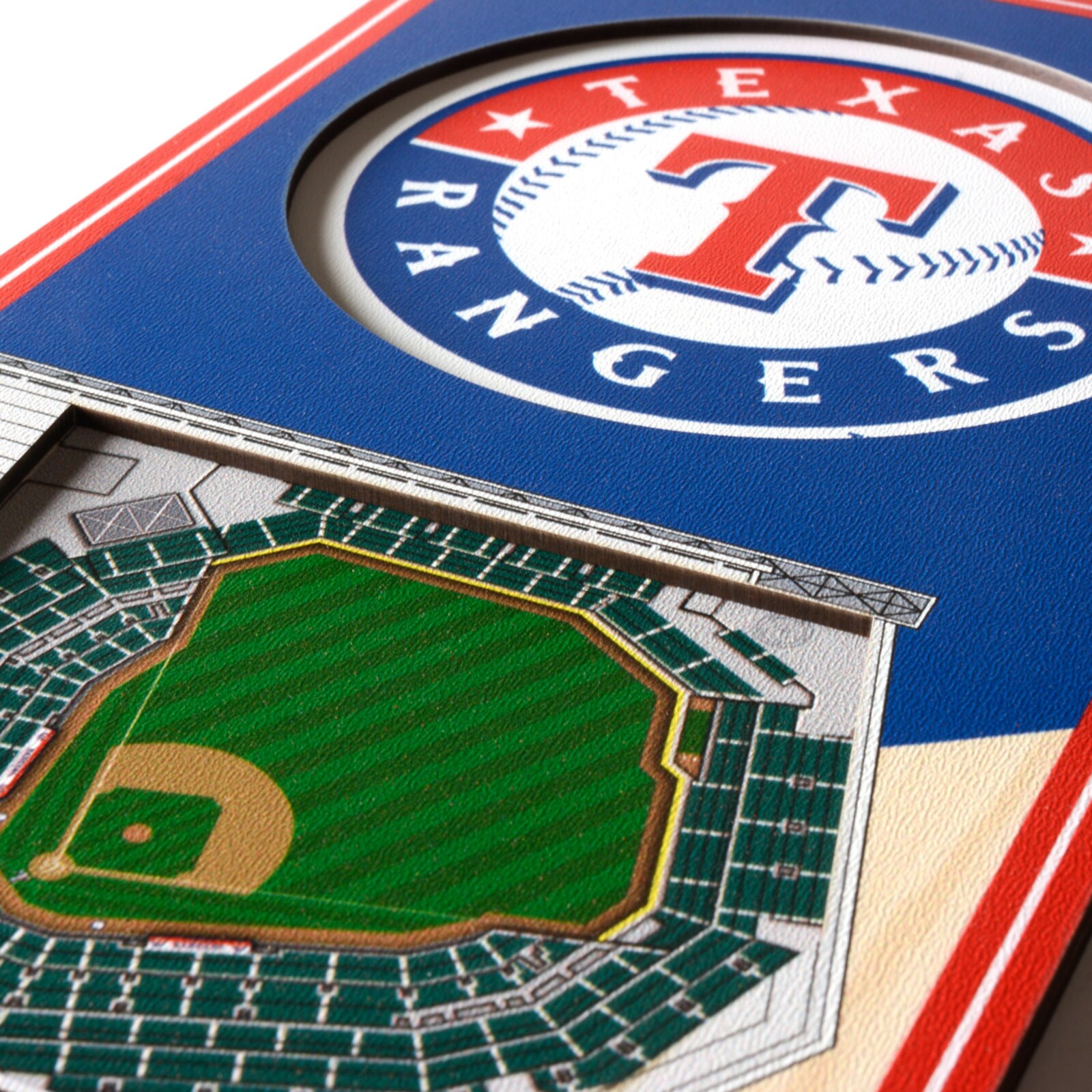 Texas Rangers IDNA 6 x 19 3D StadiumView 배너 상세 이미지 3