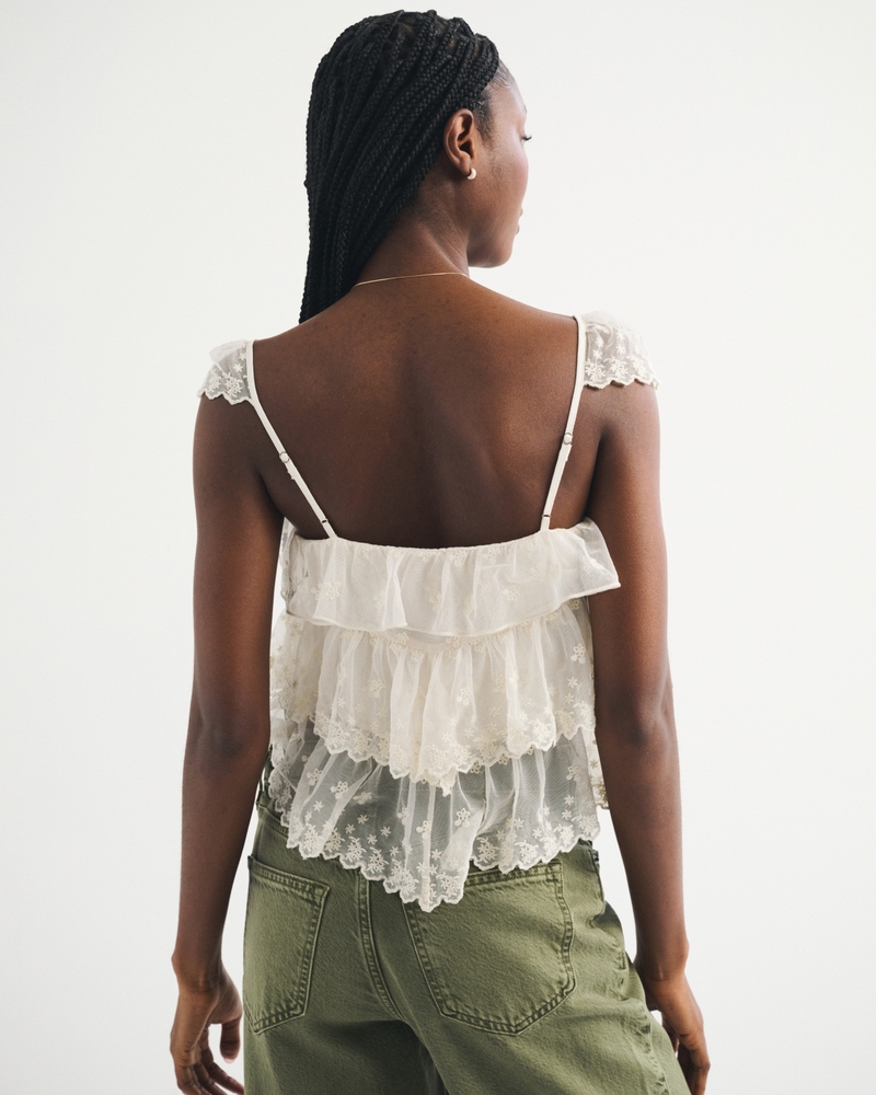 Embroidered Ruffle Cami 상세 이미지 5