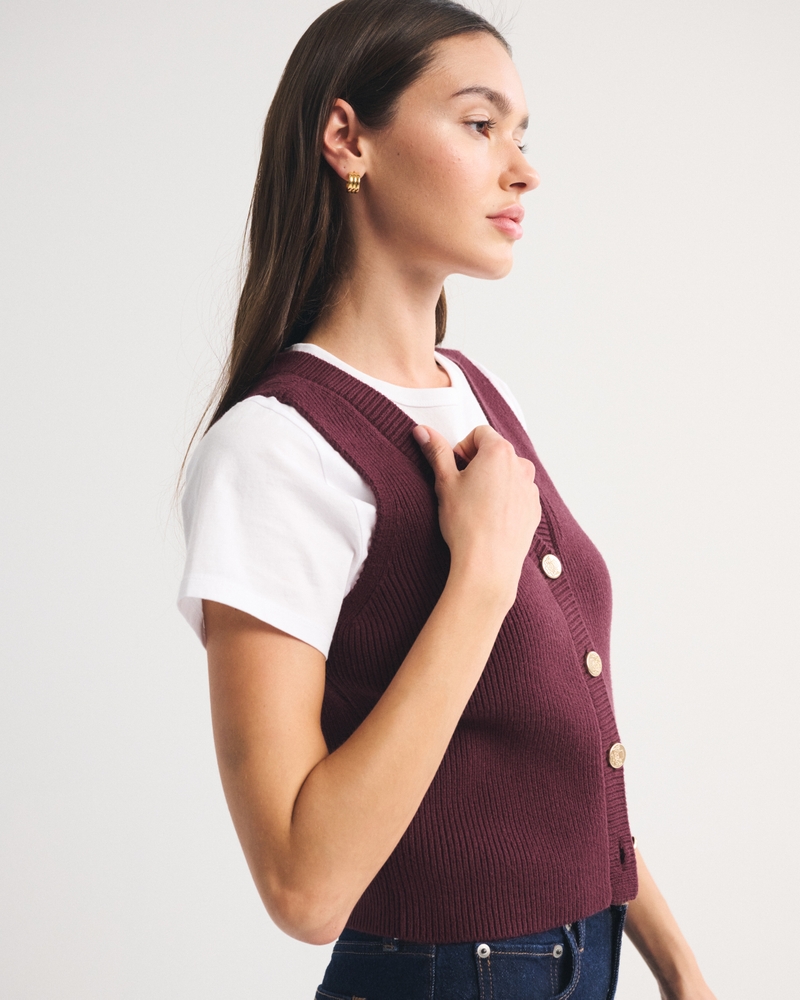 V-Neck Sweater Vest 상세 이미지 4