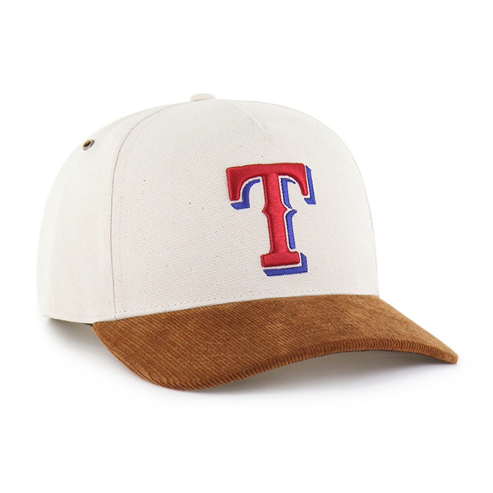 남성용 Texas Rangers Carhartt x '47 내추럴/브라운 무염색 Relaxed Hitch 조절식 모자 상세 이미지 3