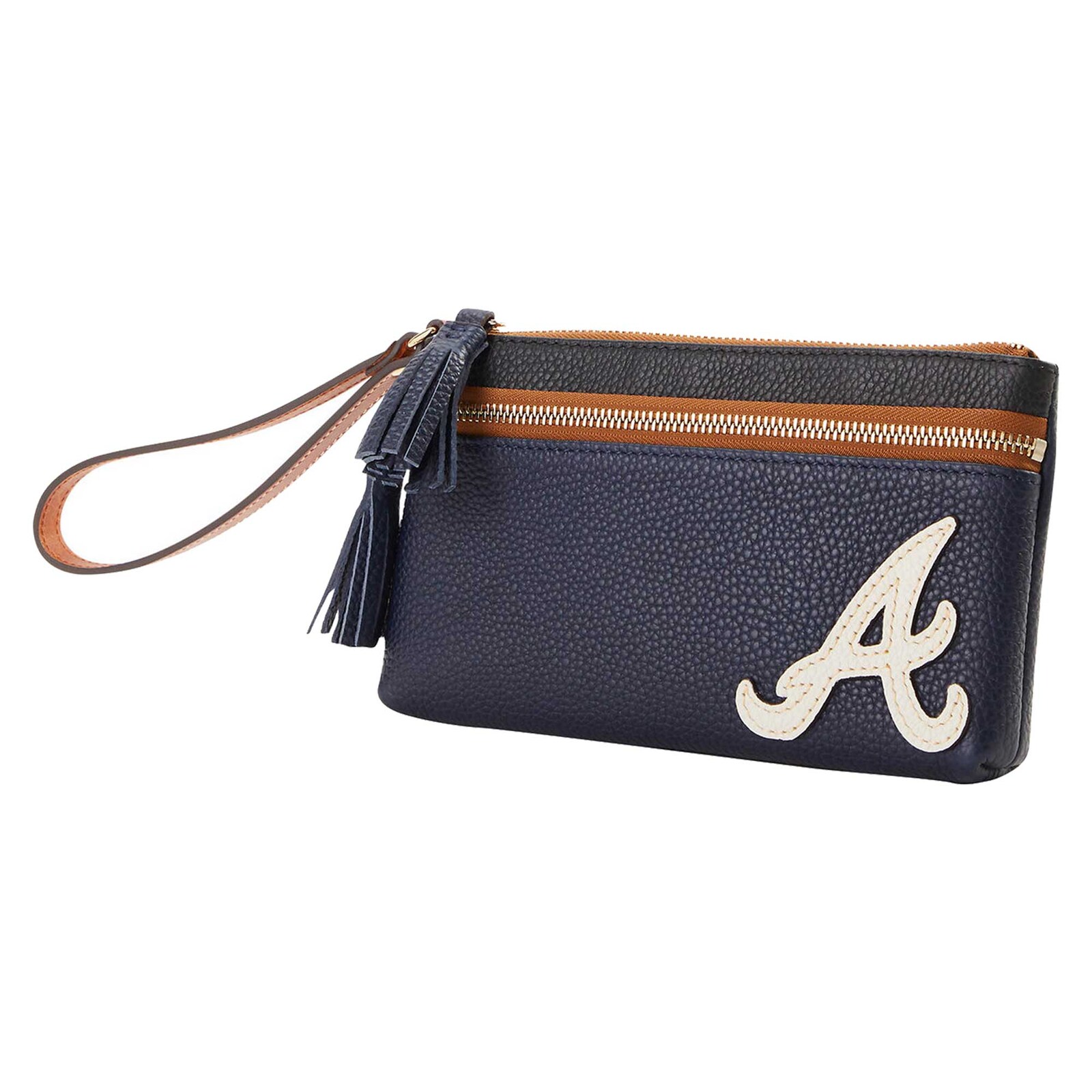 Atlanta Braves Dooney & Bourke Infield 더블 지퍼 손목지갑 상세 이미지 2