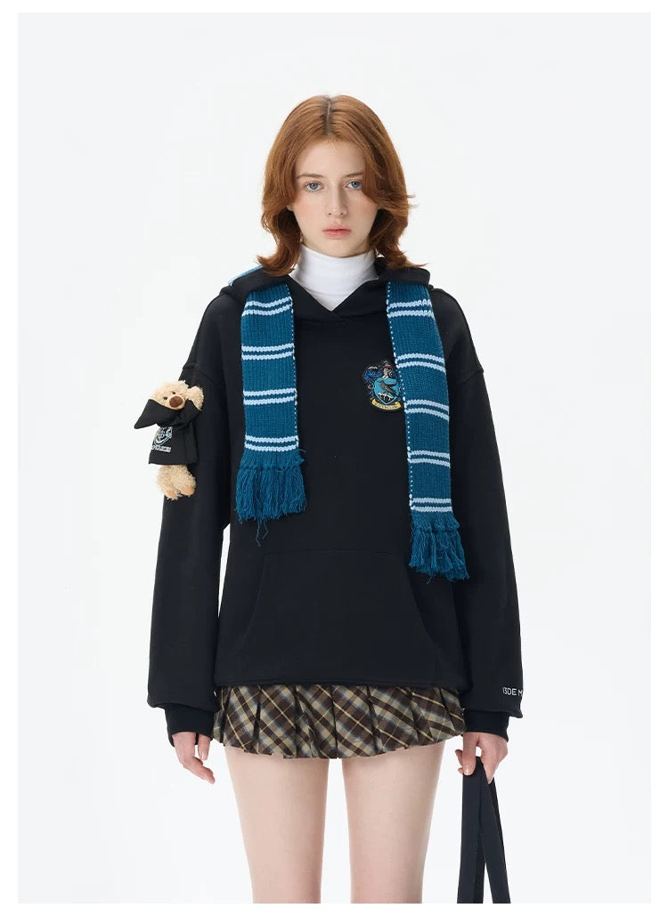 Harry Potter × 13DE MARZO 호그와트 4개 기숙사 베어 머플러 스웨터 상세 이미지 7