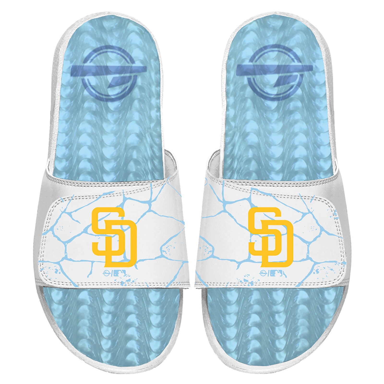 남성용 San Diego Padres ISlide 화이트 Ice Gel 슬라이드 샌들