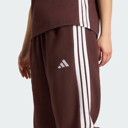 Essentials 3-Stripes Fleece Loose-Fit Pants 상세 이미지 6