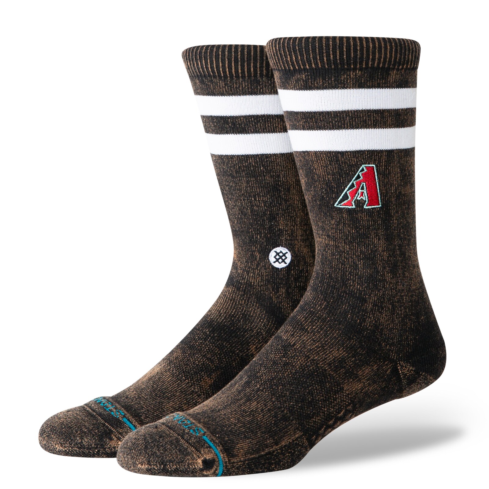 유니섹스 Arizona Diamondbacks Stance 블랙 Rotation 크루 양말 상세 이미지 2