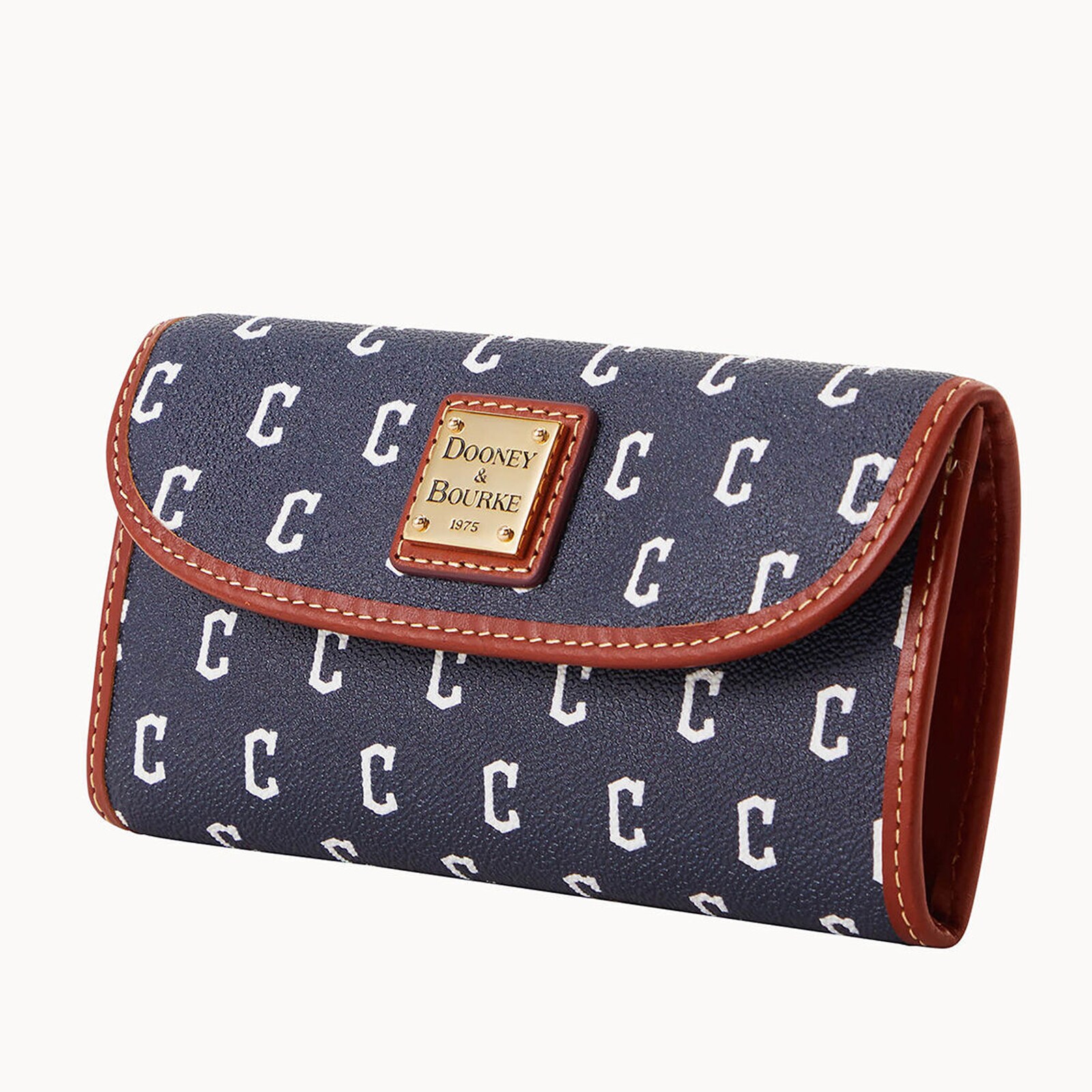 여성용 Cleveland Guardians Dooney & Bourke 팀 컬러 Continental 클러치 상세 이미지 3