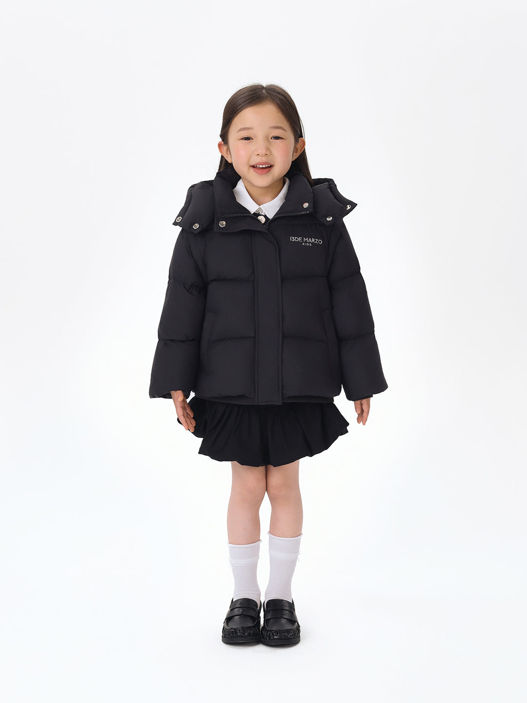 BabyBear 탈부착 다운 재킷 블랙 상세 이미지 2