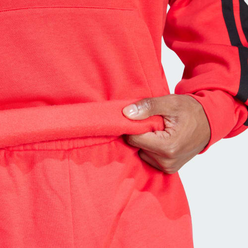 Essentials 3-Stripes Fleece Hoodie 상세 이미지 5