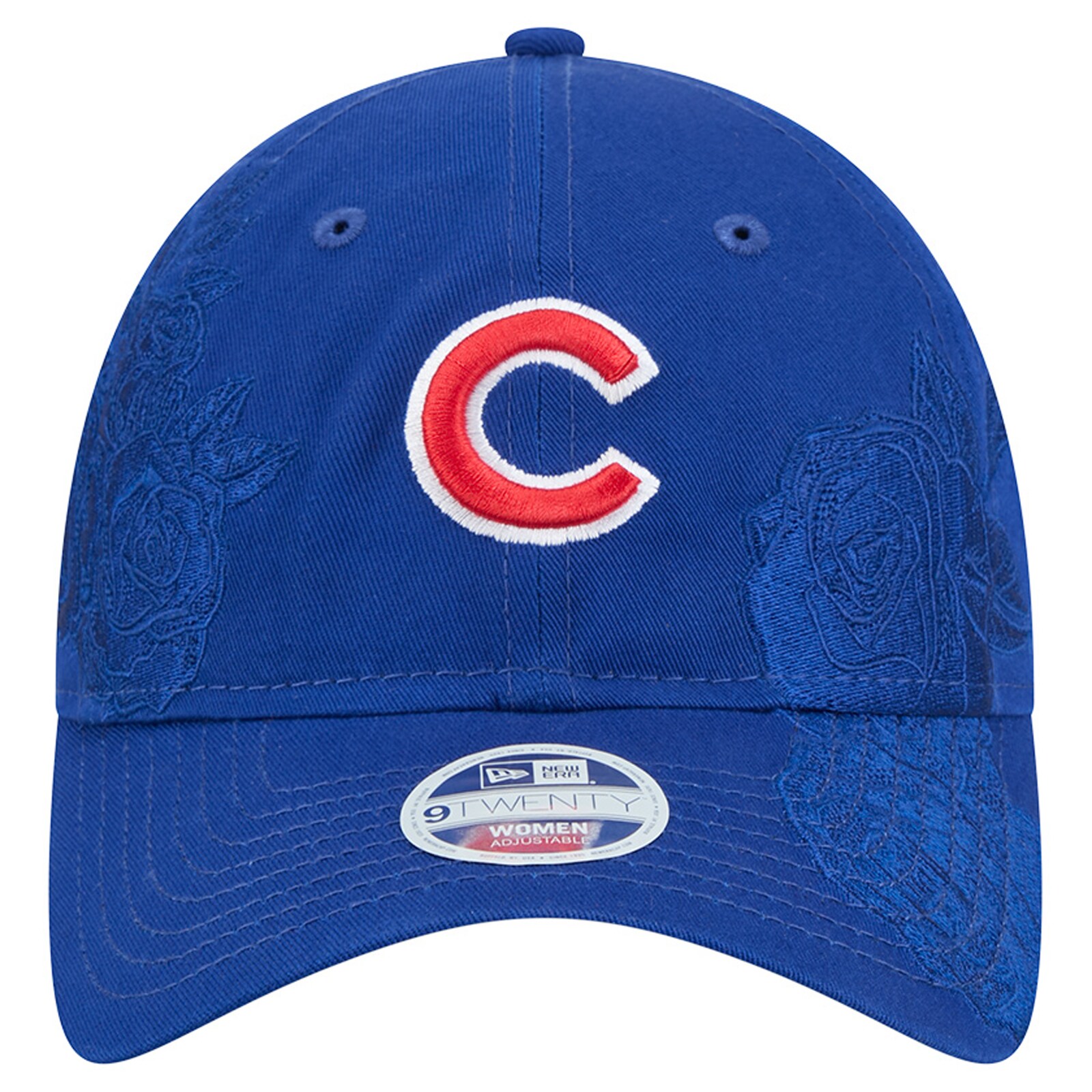 여성용 Chicago Cubs 장미 장식 9TWENTY 조절식 모자 상세 이미지 3