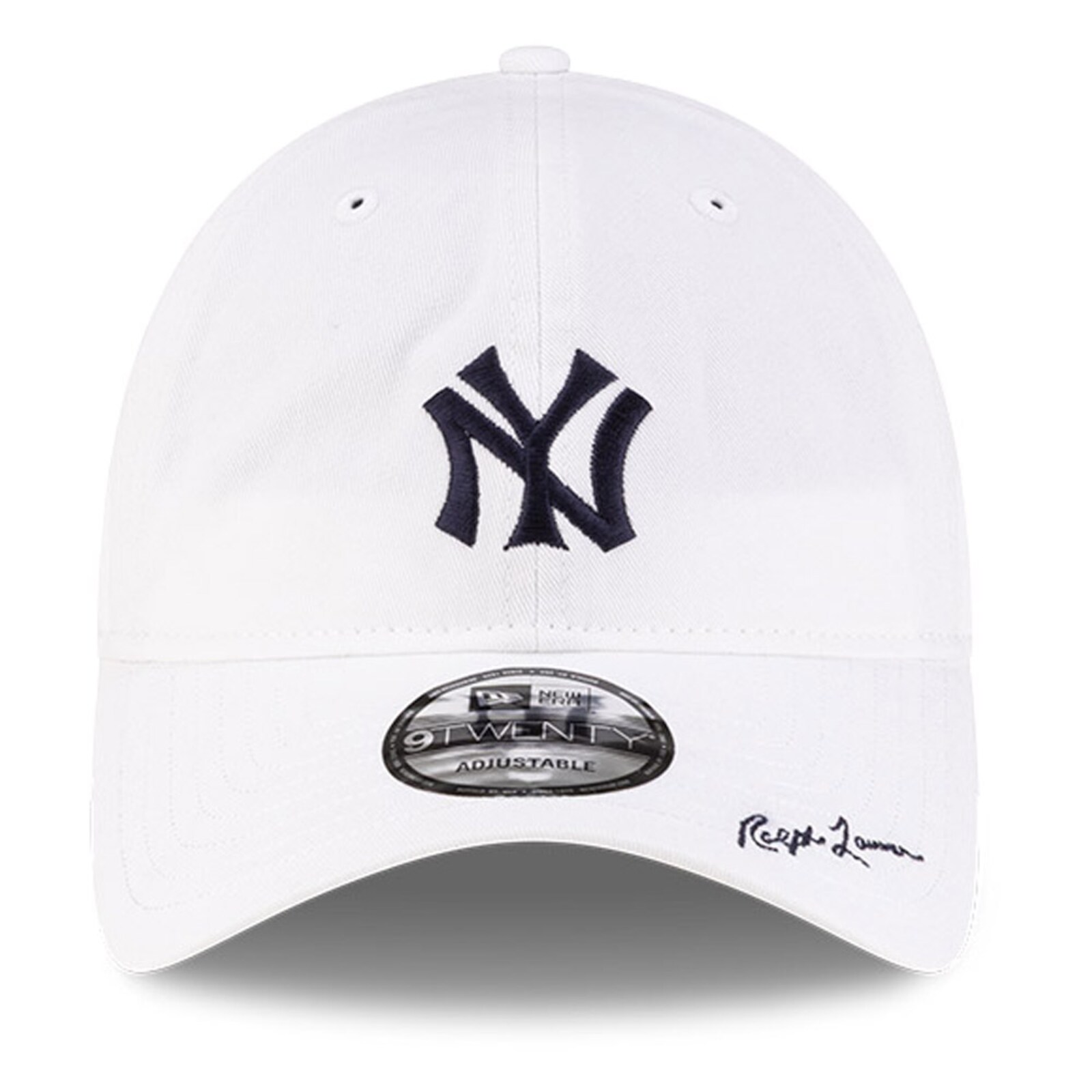 남성용 New York Yankees New Era x Ralph Lauren 화이트 9TWENTY 조절식 모자 상세 이미지 3