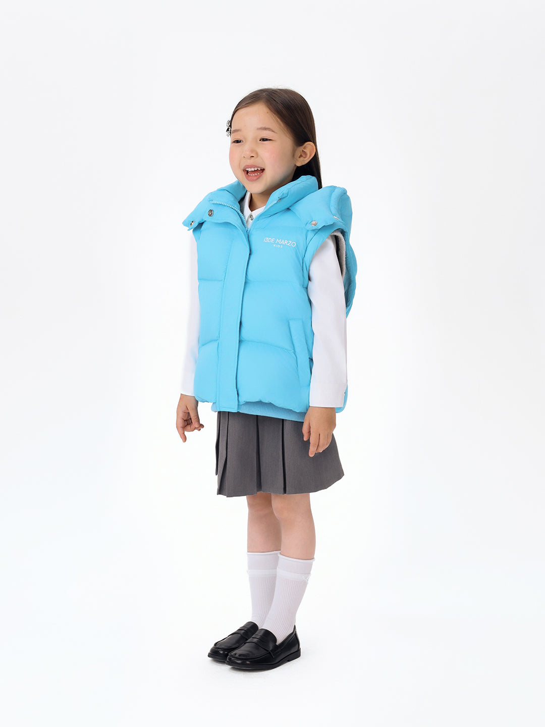 BabyBear 탈부착 다운 재킷 블루 상세 이미지 5