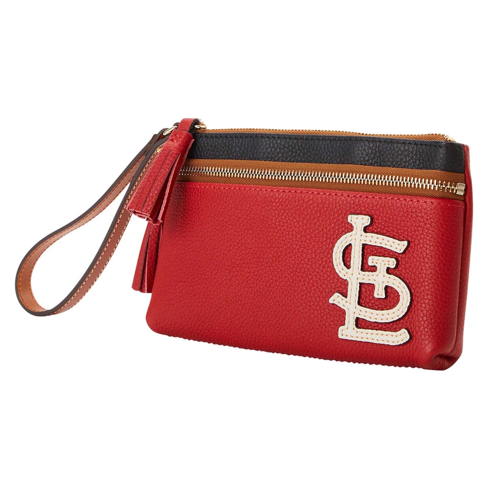 St. Louis Cardinals Dooney & Bourke Infield 이중 지퍼 손목지갑 상세 이미지 2