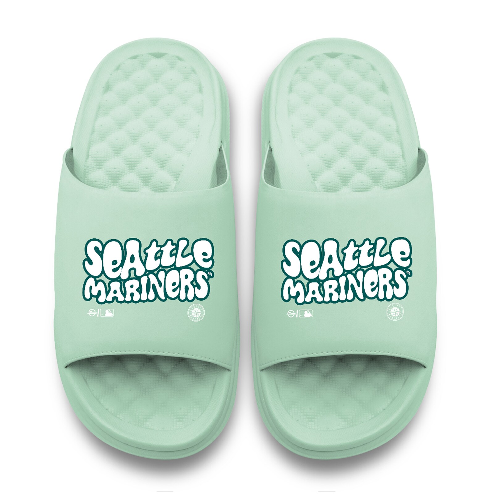 남녀공용 Seattle Mariners ISlide 씨폼 Bubble Letters Motive 슬라이드 샌들 상세 이미지 2