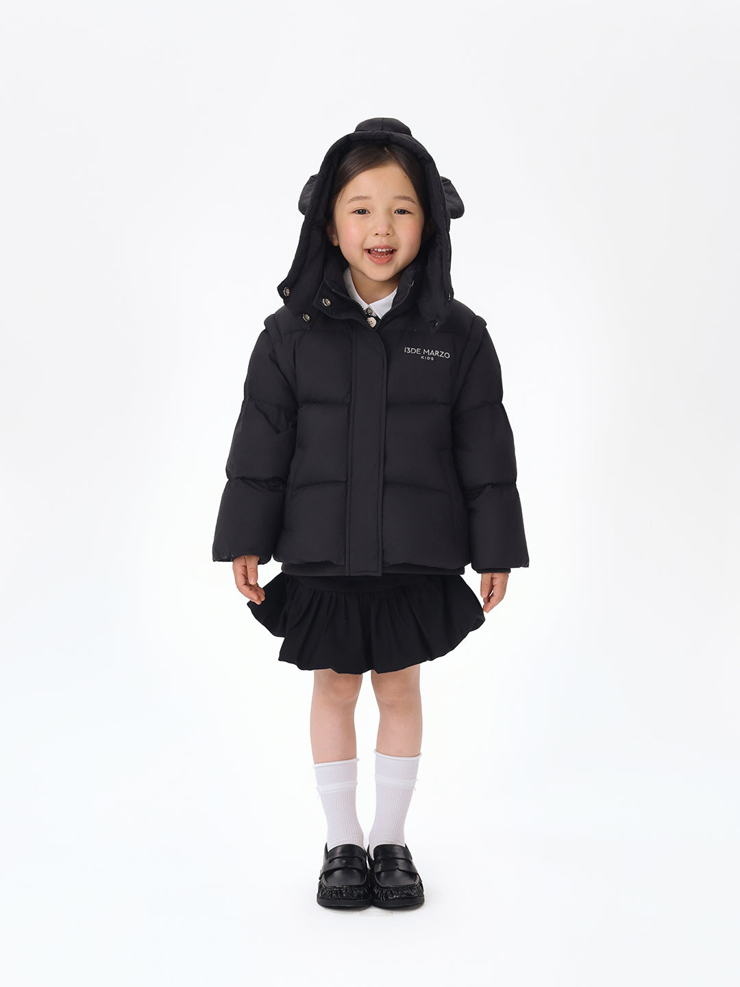 BabyBear 탈부착 다운 재킷 블랙 상세 이미지 4