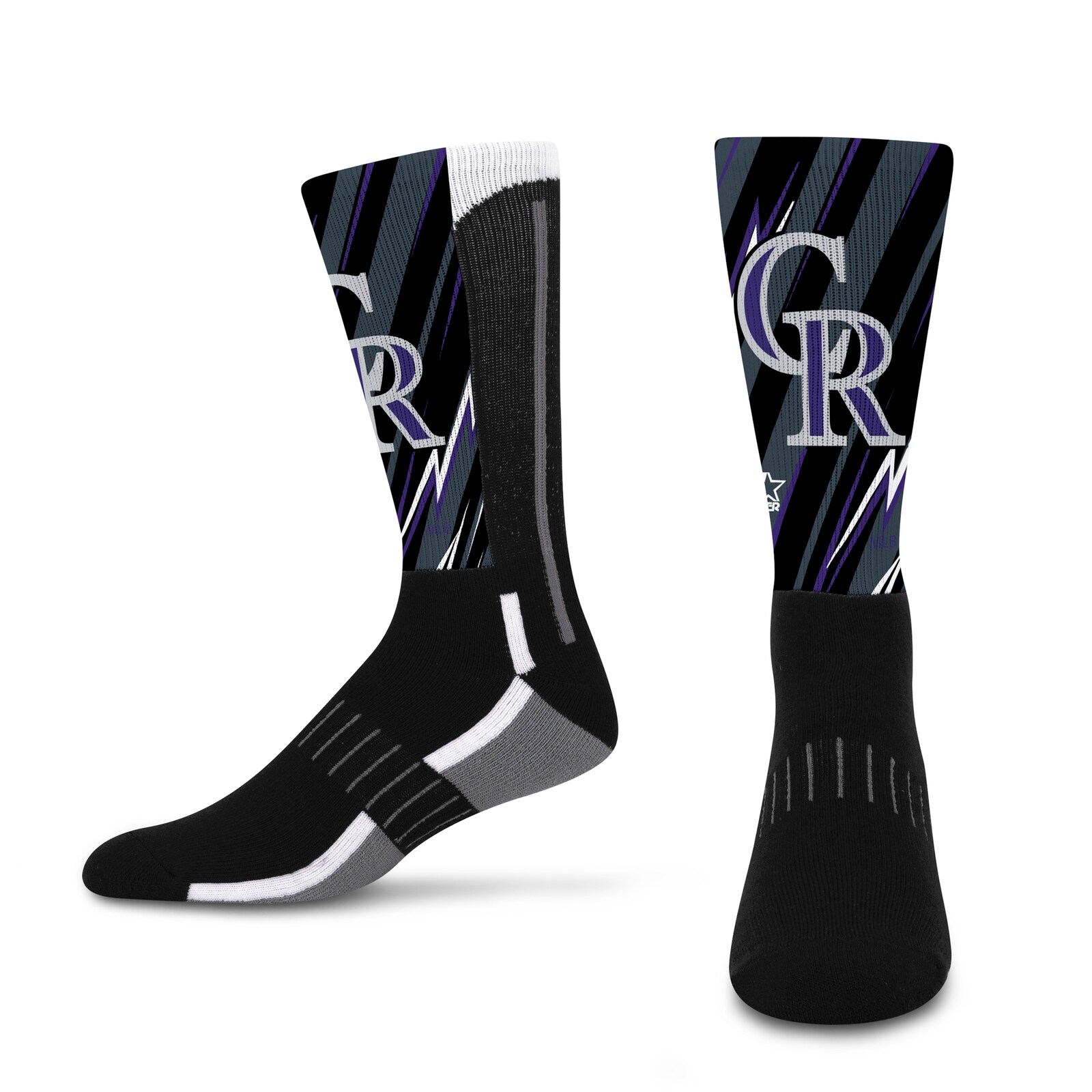 남녀공용 Colorado Rockies Starter 빅 에너지 네오 2팩 크루 양말 세트 상세 이미지 4