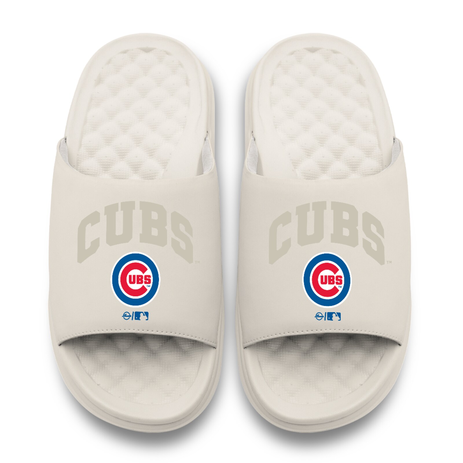 남녀공용 Chicago Cubs ISlide 크림 토널 팝 모티브 슬라이드 샌들 상세 이미지 3