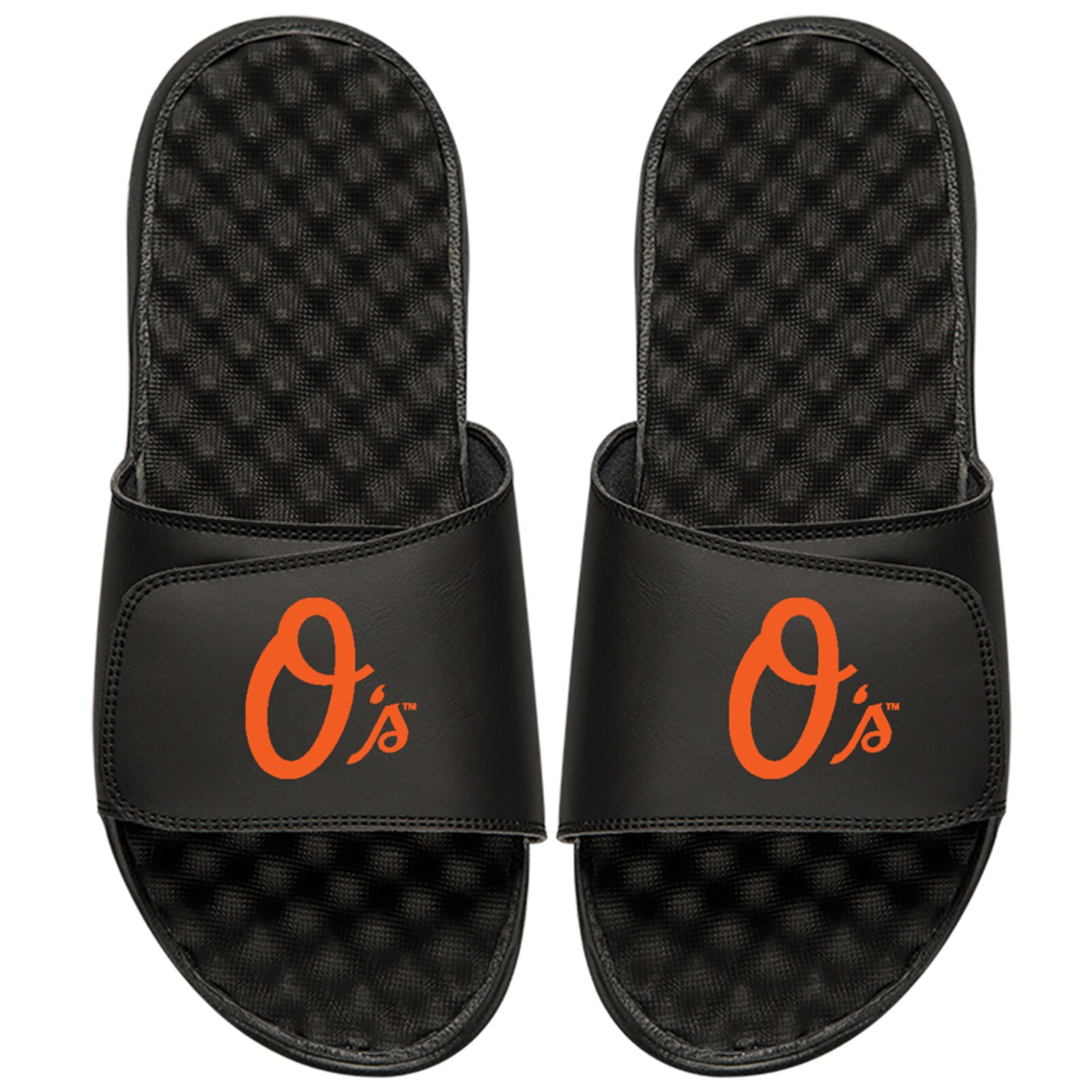 남성용 Baltimore Orioles ISlide 블랙 얼터네이트 로고 슬라이드 샌들