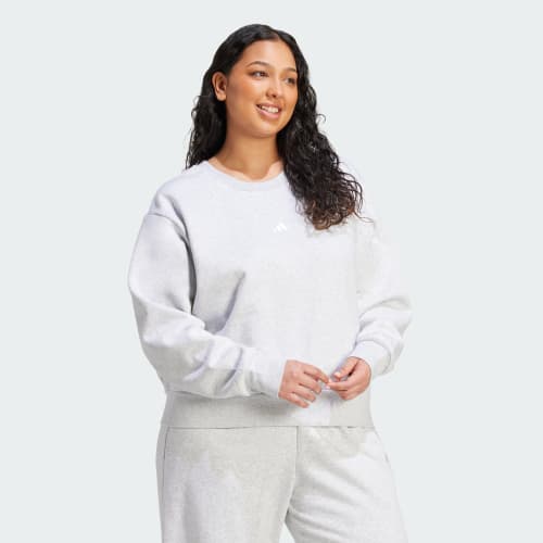 ESSENTIALS SMALL LOGO FEEL COZY SWEATSHIRT (PLUS SIZE) 상세 이미지 3