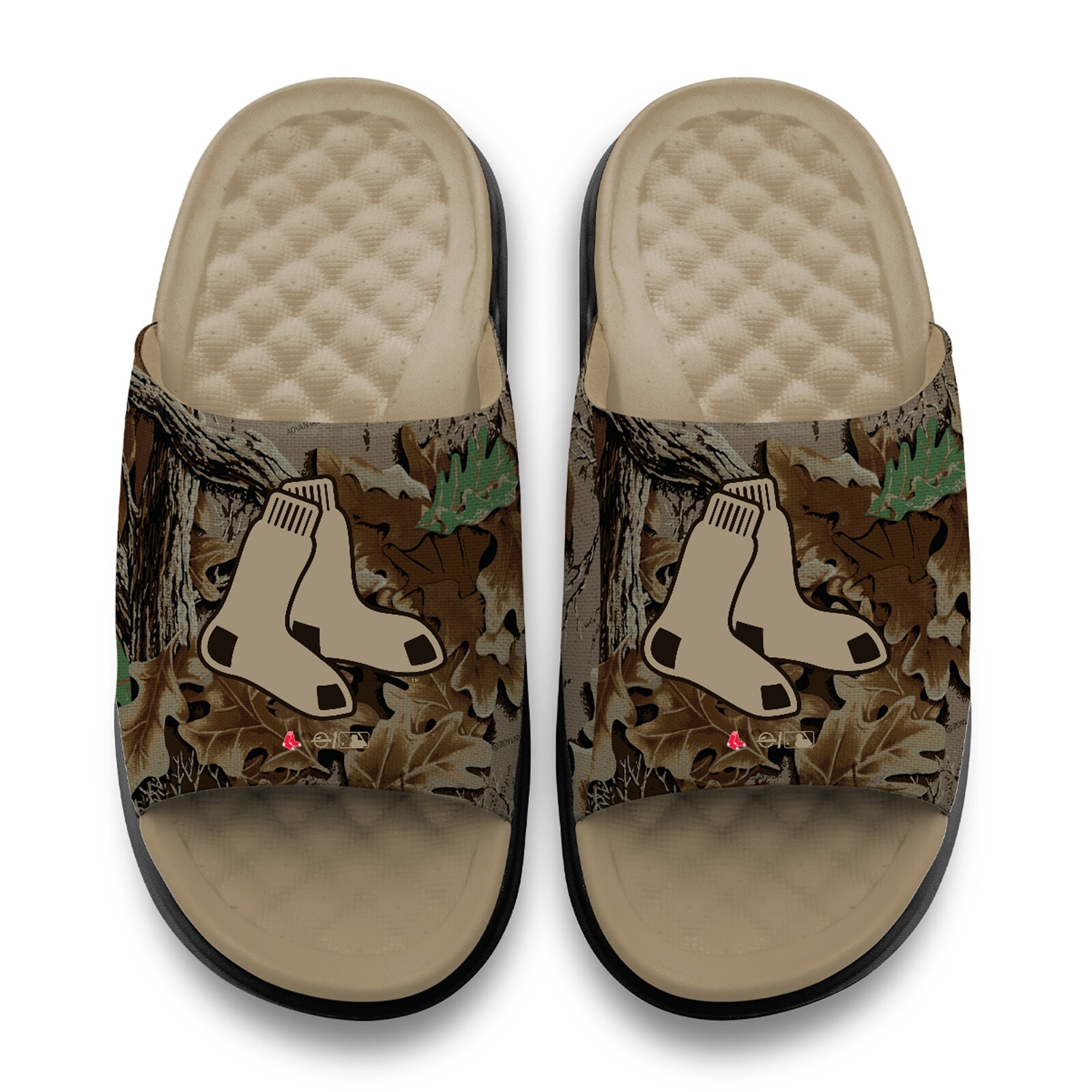 공용 Boston Red Sox ISlide RealTree Advantage 카모 Motive 슬라이드 샌들 상세 이미지 3