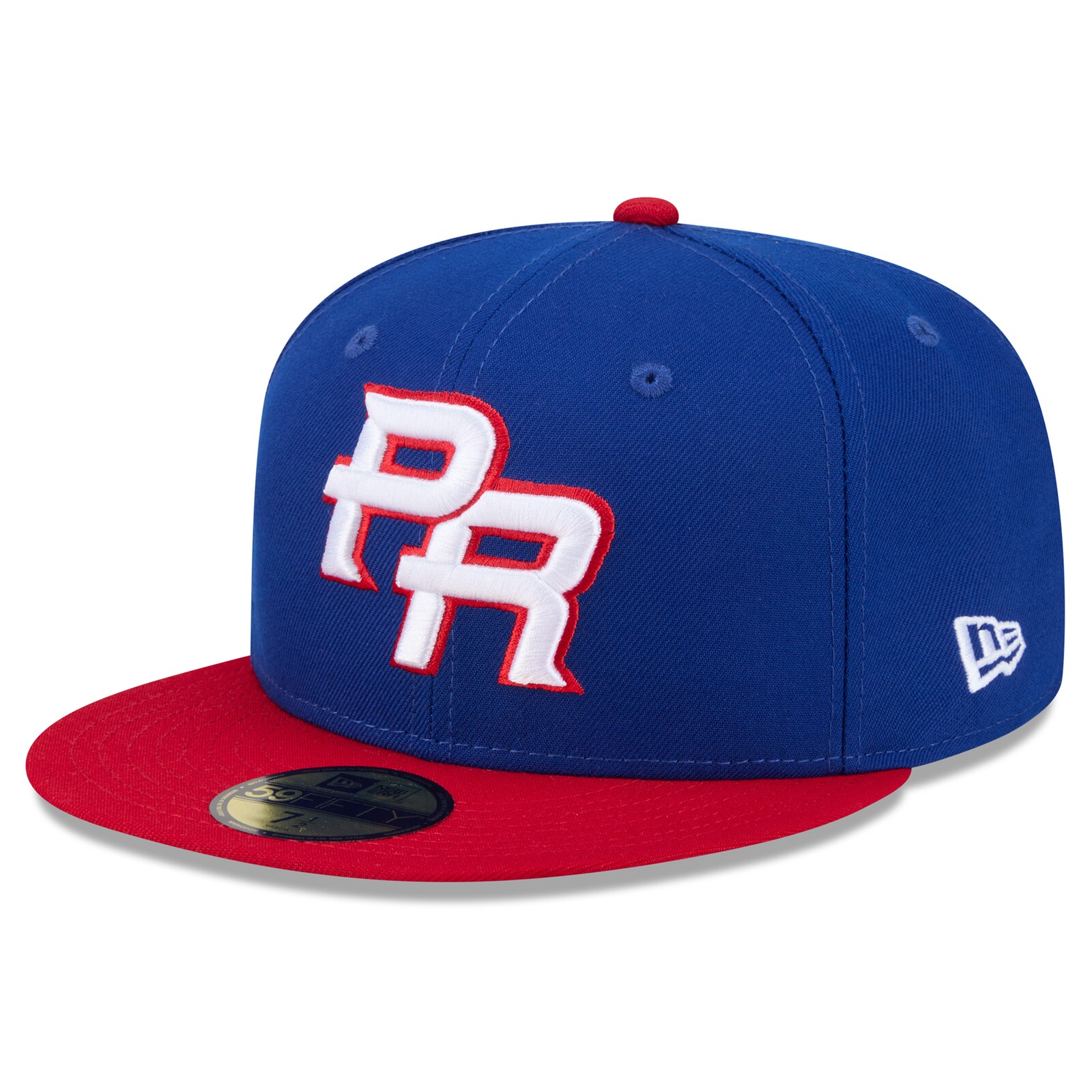 남성용 푸에르토리코 베이스볼 New Era 블루/레드 2026 월드 베이스볼 클래식 59FIFTY 피티드 모자 상세 이미지 4