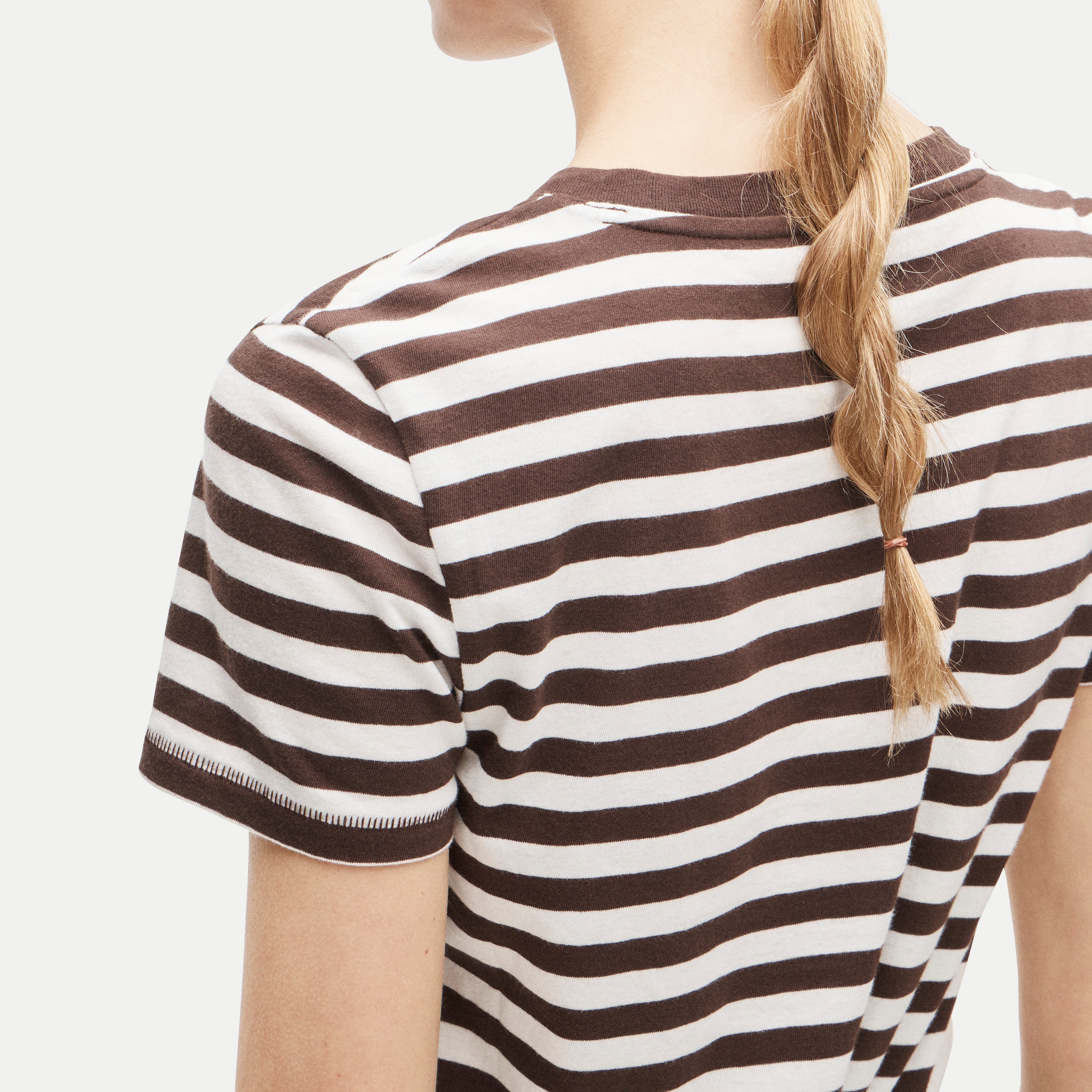 Vintage jersey classic-fit crewneck T-shirt in stripe 상세 이미지 4