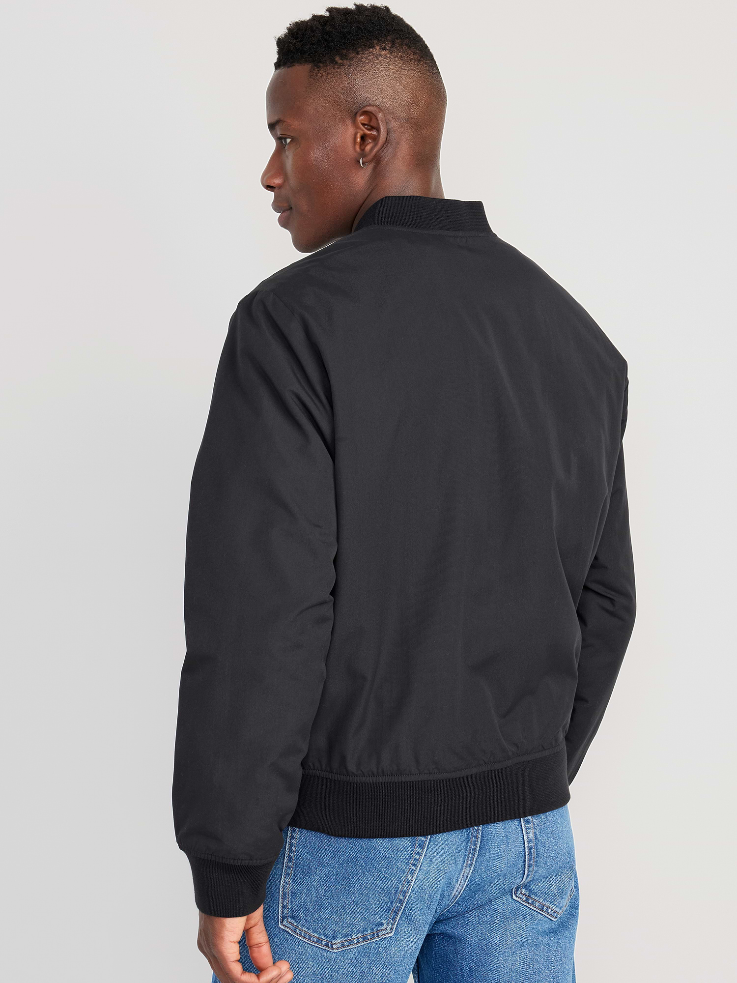 Water-Resistant Zip Bomber Jacket 상세 이미지 2