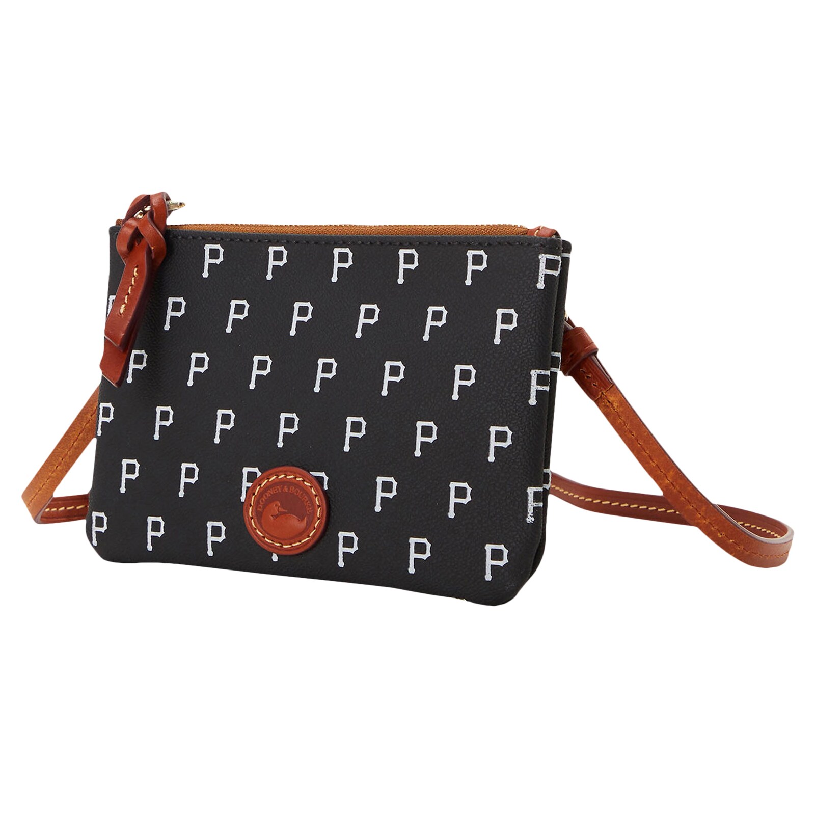 Pittsburgh Pirates Dooney & Bourke 탑 지퍼 크로스바디 백 상세 이미지 3