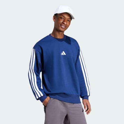 Essentials 3-Stripes Fleece Sweatshirt 상세 이미지 3