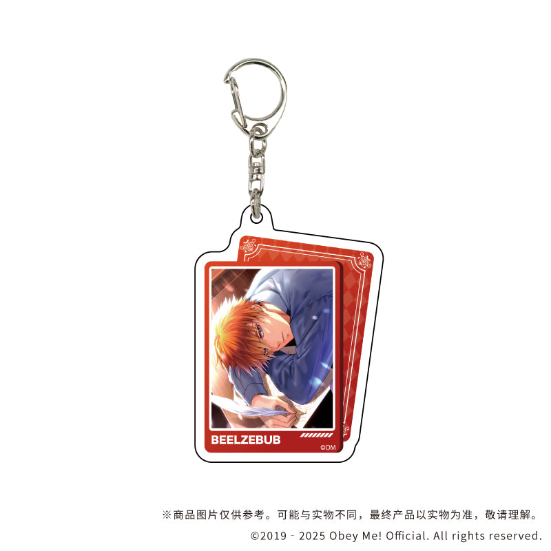 (1BOX=7)(Goods - Keychain) Obey Me! Nightbringer 아크릴 키링 12 (공식 일러스트) 상세 이미지 7