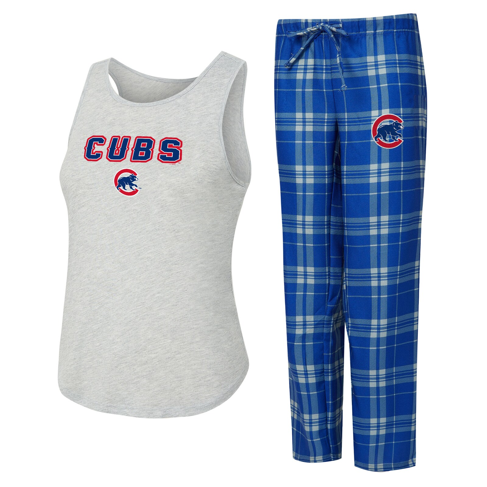 여성용 Chicago Cubs Concepts Sport Regulate 탱크탑 & 팬츠 세트 상세 이미지 2