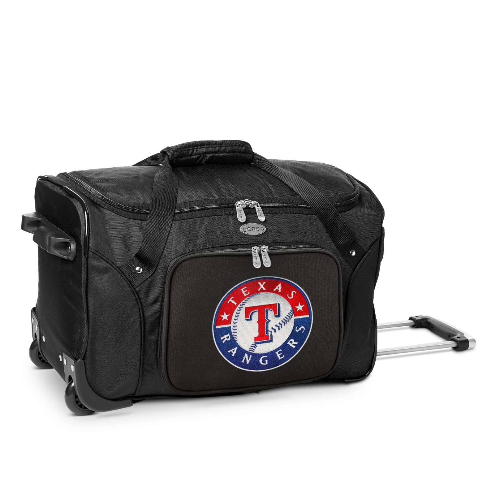 Texas Rangers MOJO 블랙 22인치 2바퀴 더플백