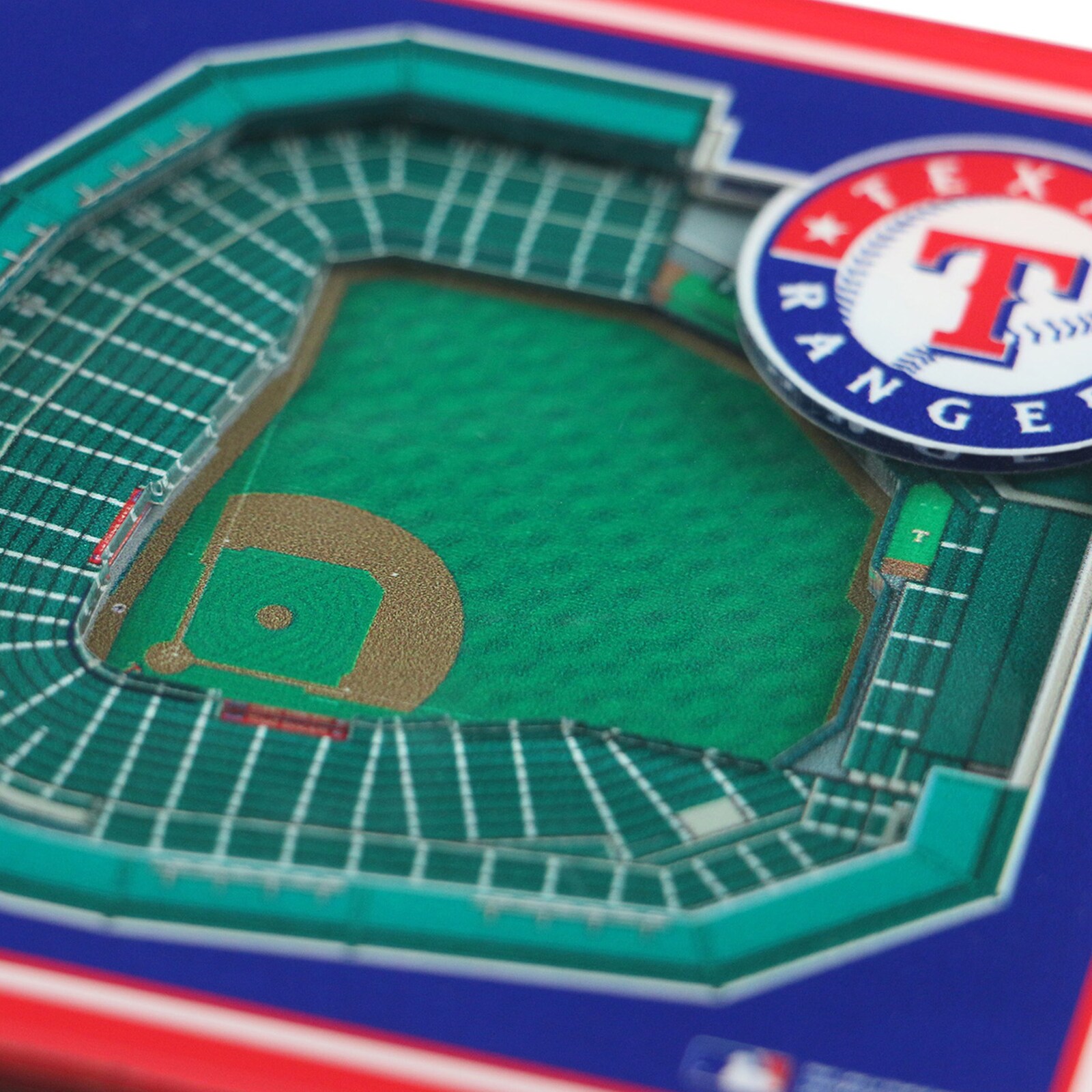 Texas Rangers IDNA 블루 3D 스타디움뷰 코스터 상세 이미지 3