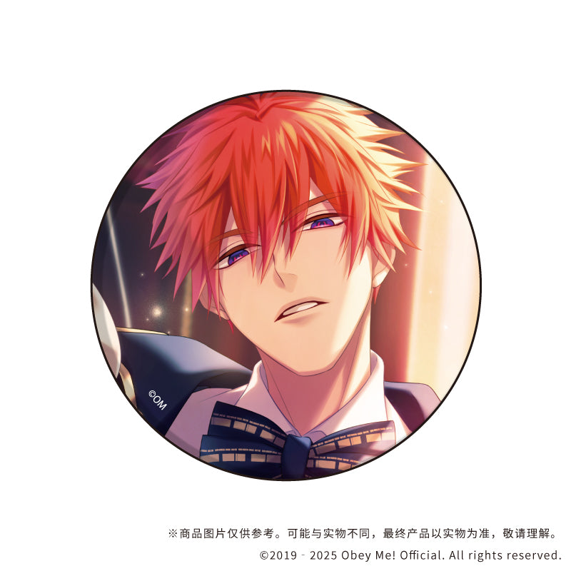 (1BOX=7)(Goods - Badge) Obey Me! Nightbringer 버튼 배지 09 (공식 일러스트) 상세 이미지 7