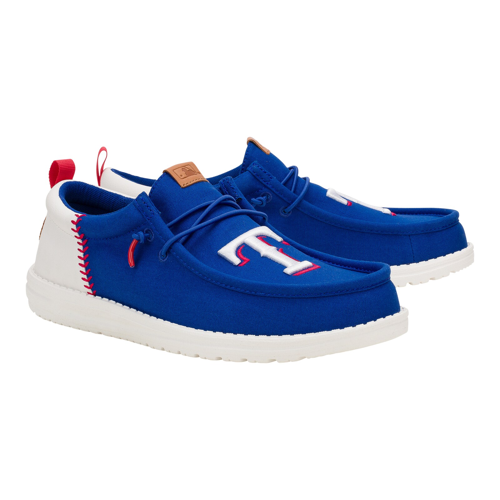 남성용 Texas Rangers Hey Dude 로열 Wally 캐주얼 슈즈