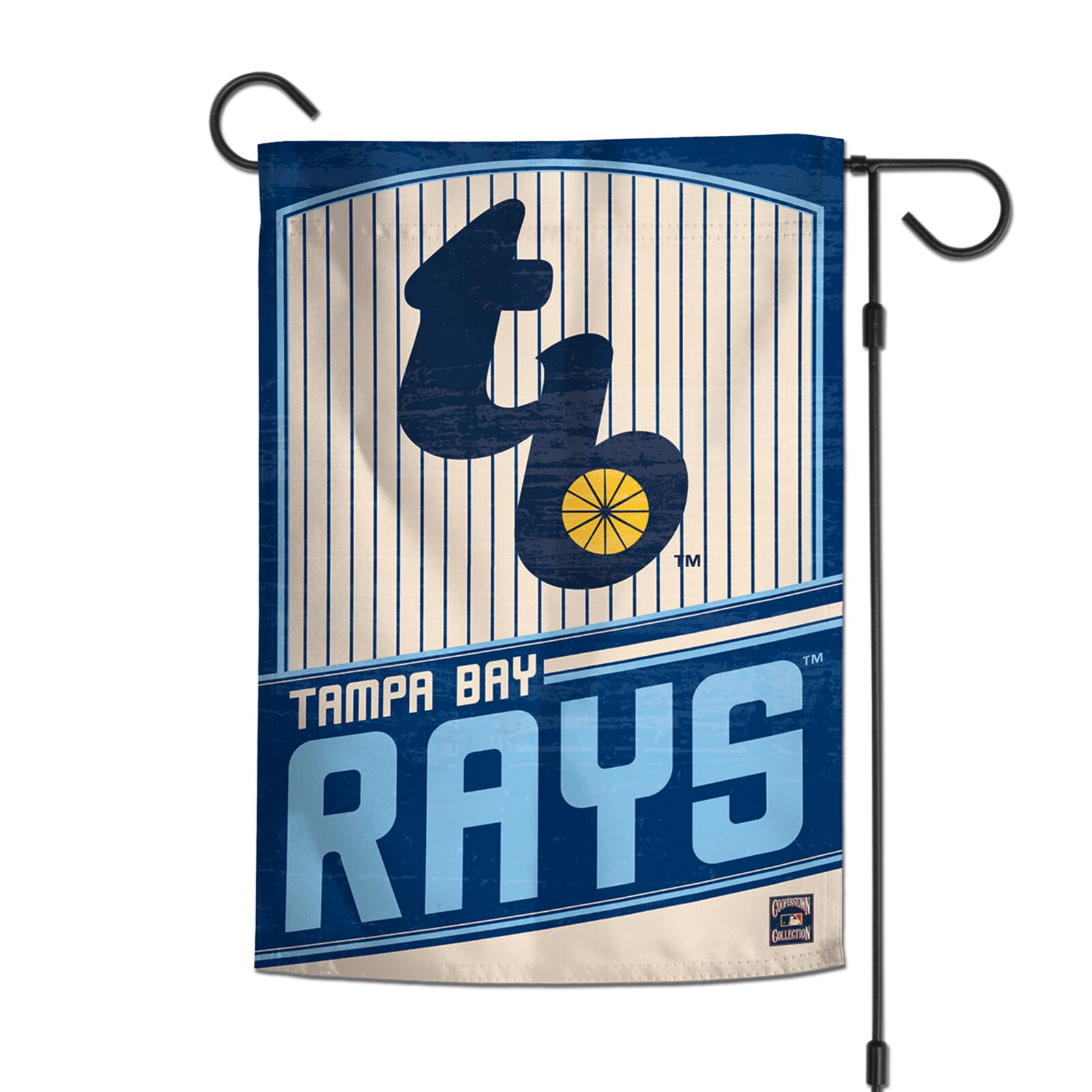 Tampa Bay Rays 양면 12'' x 18'' 정원용 깃발 상세 이미지 3