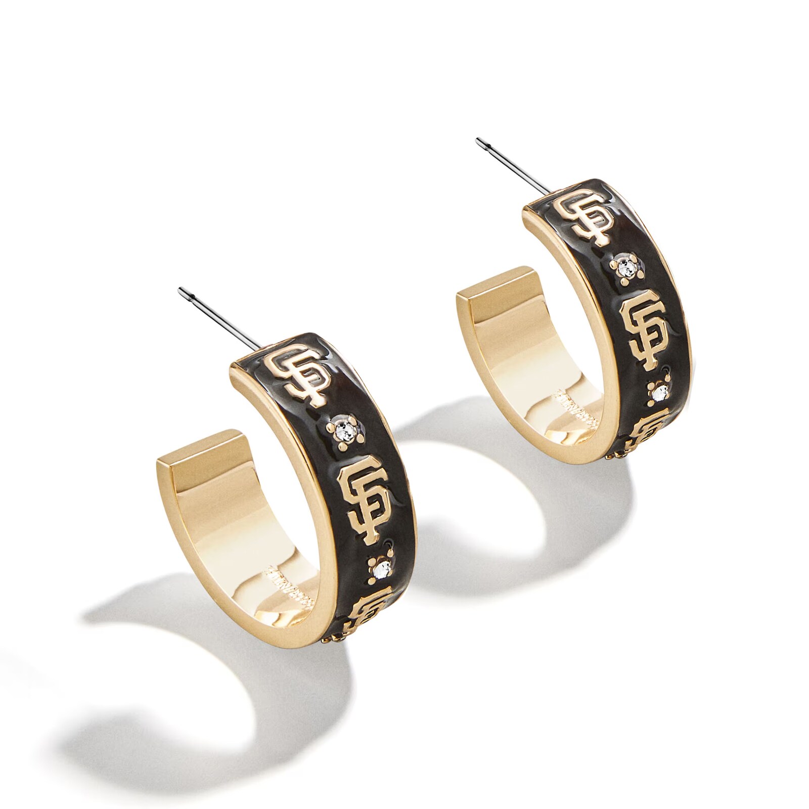 샌프란시스코 자이언츠 WEAR By Erin Andrews x BaubleBar 에나멜 후프 귀걸이 상세 이미지 2