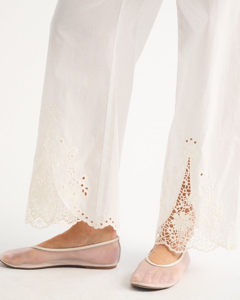 Embroidered Cutwork Sleep Pant 상세 이미지 4