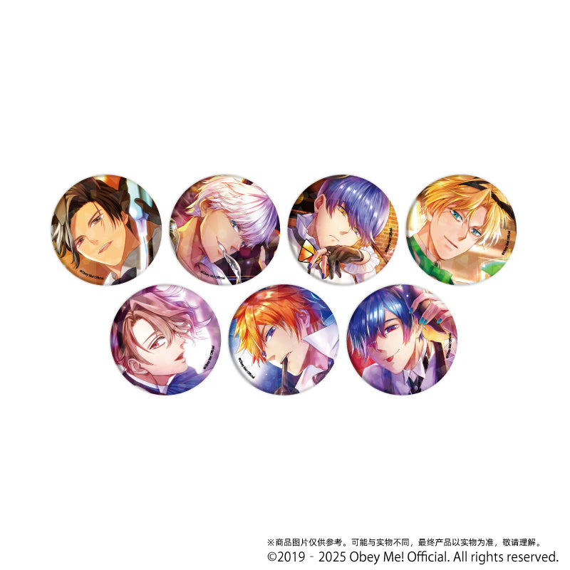 (1BOX=7)(Goods - Badge) Obey Me! 홀로그램 버튼 배지 (65mm) 08 (공식 일러스트)