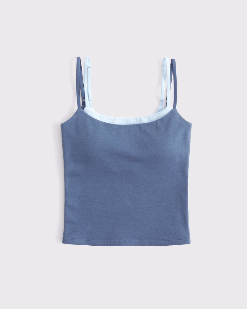 Bra-Free Double-Layered 90s Cami 상세 이미지 6