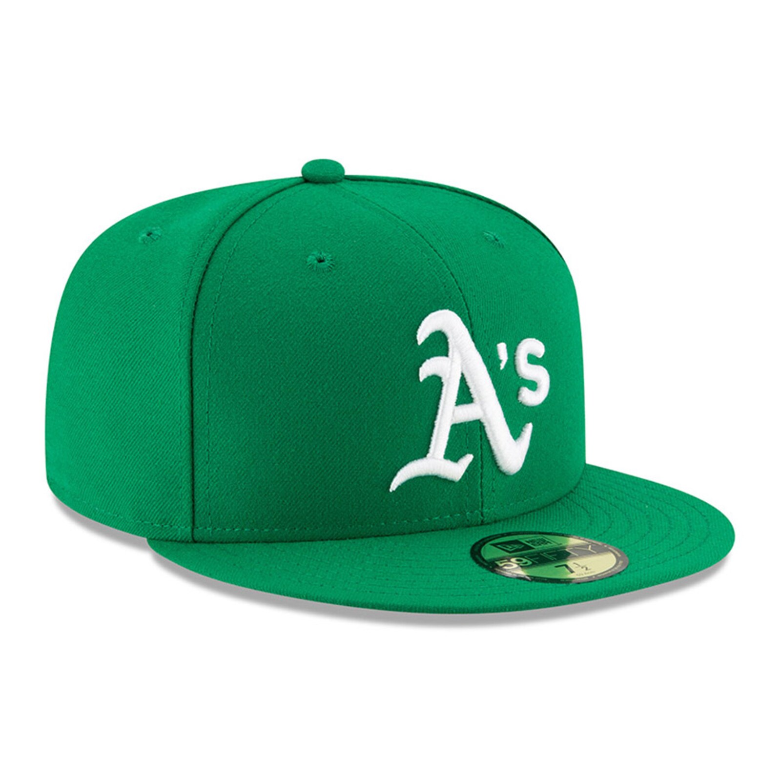 남성용 Athletics New Era 그린 Alt Authentic Collection 온필드 59FIFTY 피티드 모자 상세 이미지 4